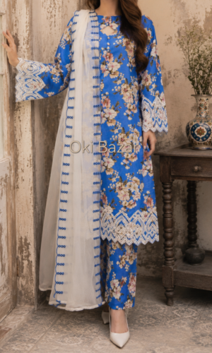 30949 Neel Printed Lawn 3pc