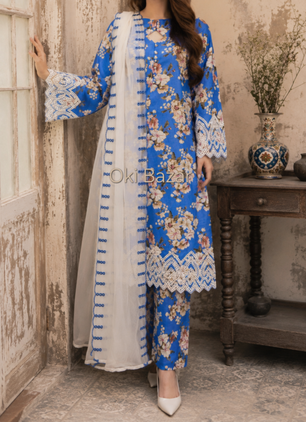 30949 Neel Printed Lawn 3pc