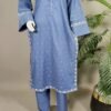 30975 Grayish Blue Allover 2pc