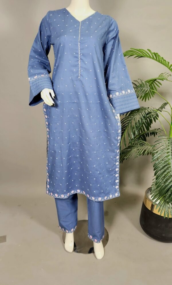 30975 Grayish Blue Allover 2pc