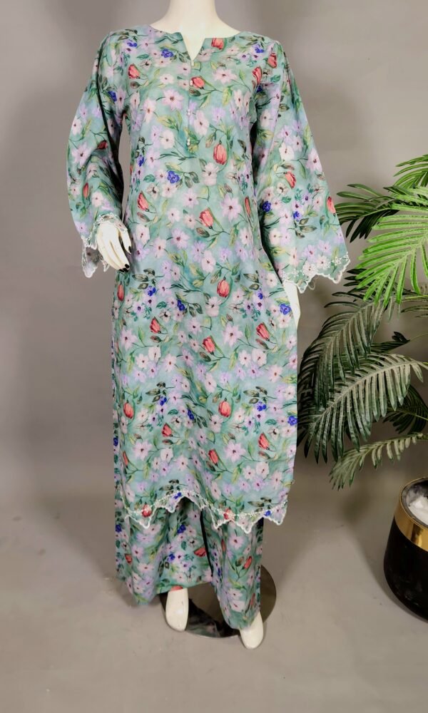 30977 Aquaral print lawn 2pc