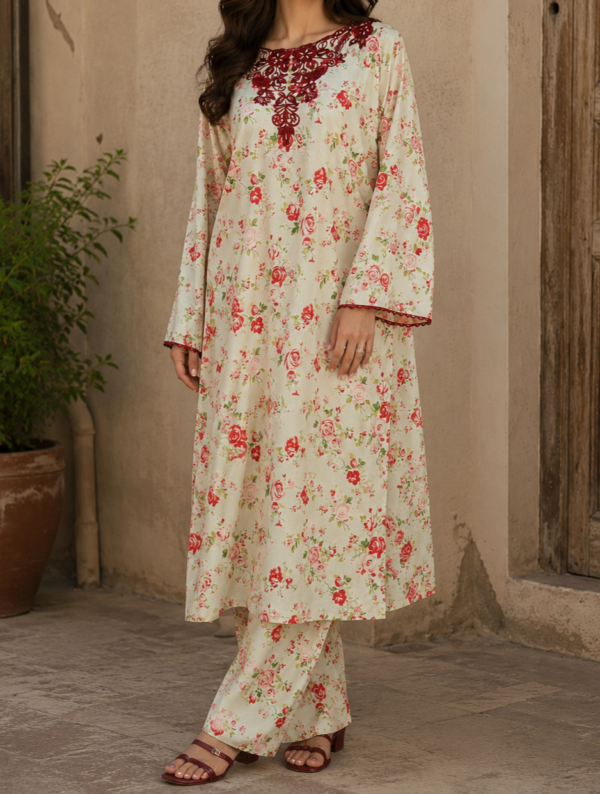 30978 Red Vanilla Print 2pc