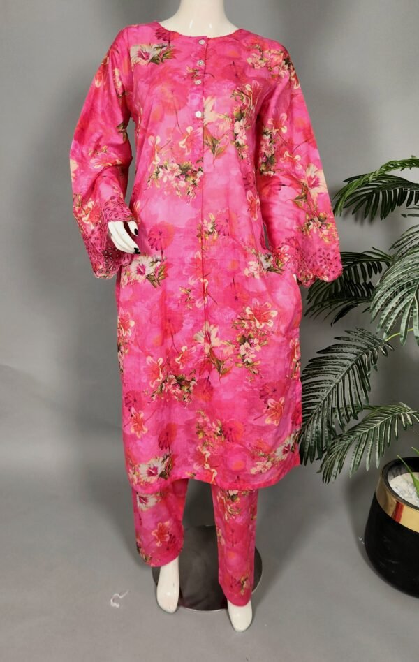 31026 Golal Hotpink Print 2pc