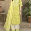 31017 Limewhite Printed  3pc