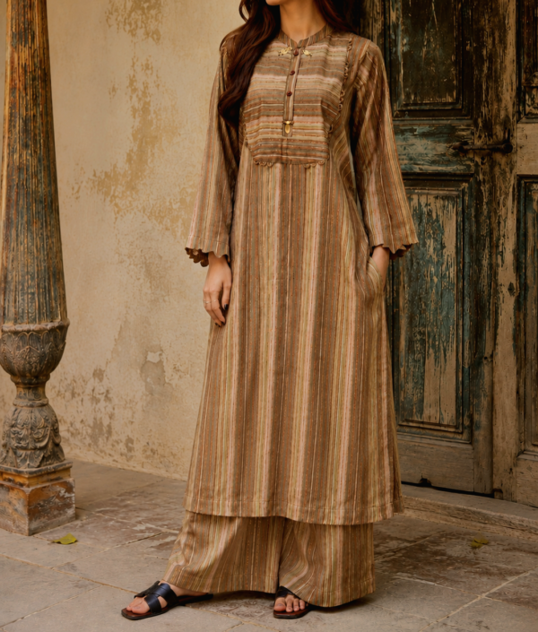 31011 Chikku Khaki lining 2Pc