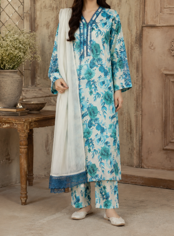 31022 Zincly Print Lawn 3pc