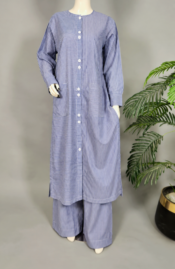 file_00000000488081fabd81ba249c0a0d14 30154 Blue Stripes Coord set